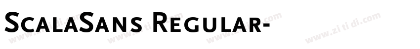 ScalaSans Regular字体转换